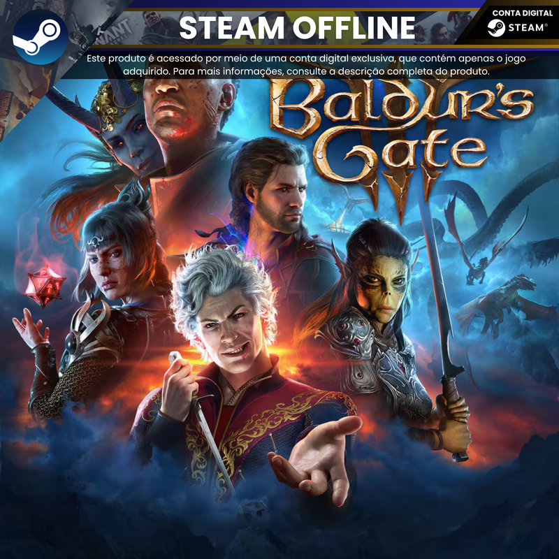 Baldur's Gate 3 | Steam Offline - Conta Digital
