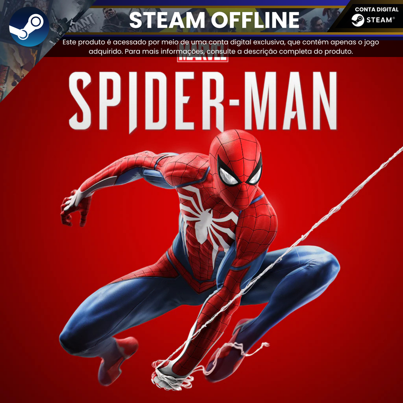 Spider-Man Remastered | Steam Offline - Conta Digital