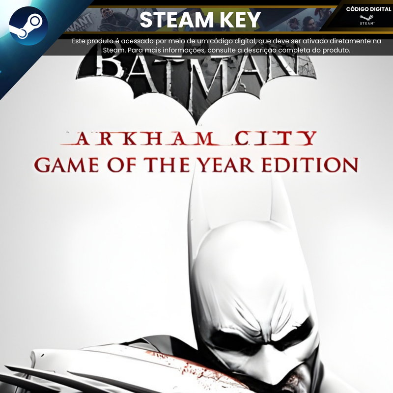 Batman: Arkham City Game of the Year Edition | Steam Key - Código Digital